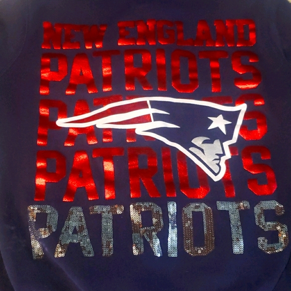 PINK Victoria's Secret Tops - VS PINK NFL New England Patriots Bling Hoodie
